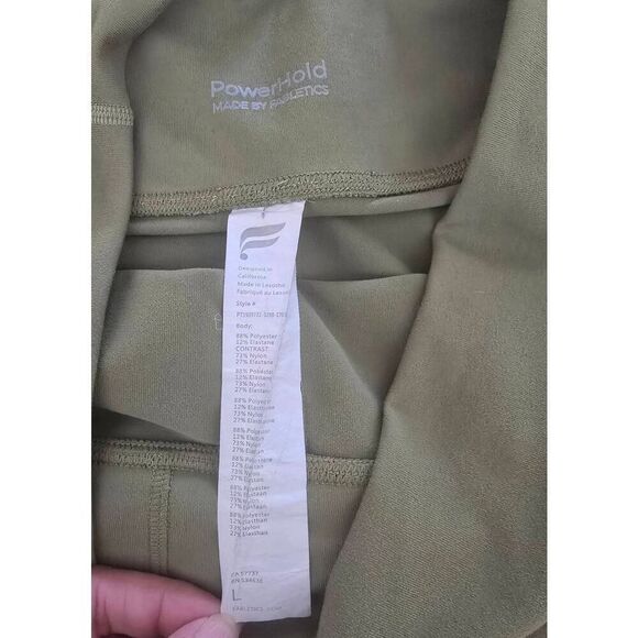 Women's Fabletics Zone High-Waisted 7/8 Leggings Green Powerhold Size Large‎ - Picture 4 of 5